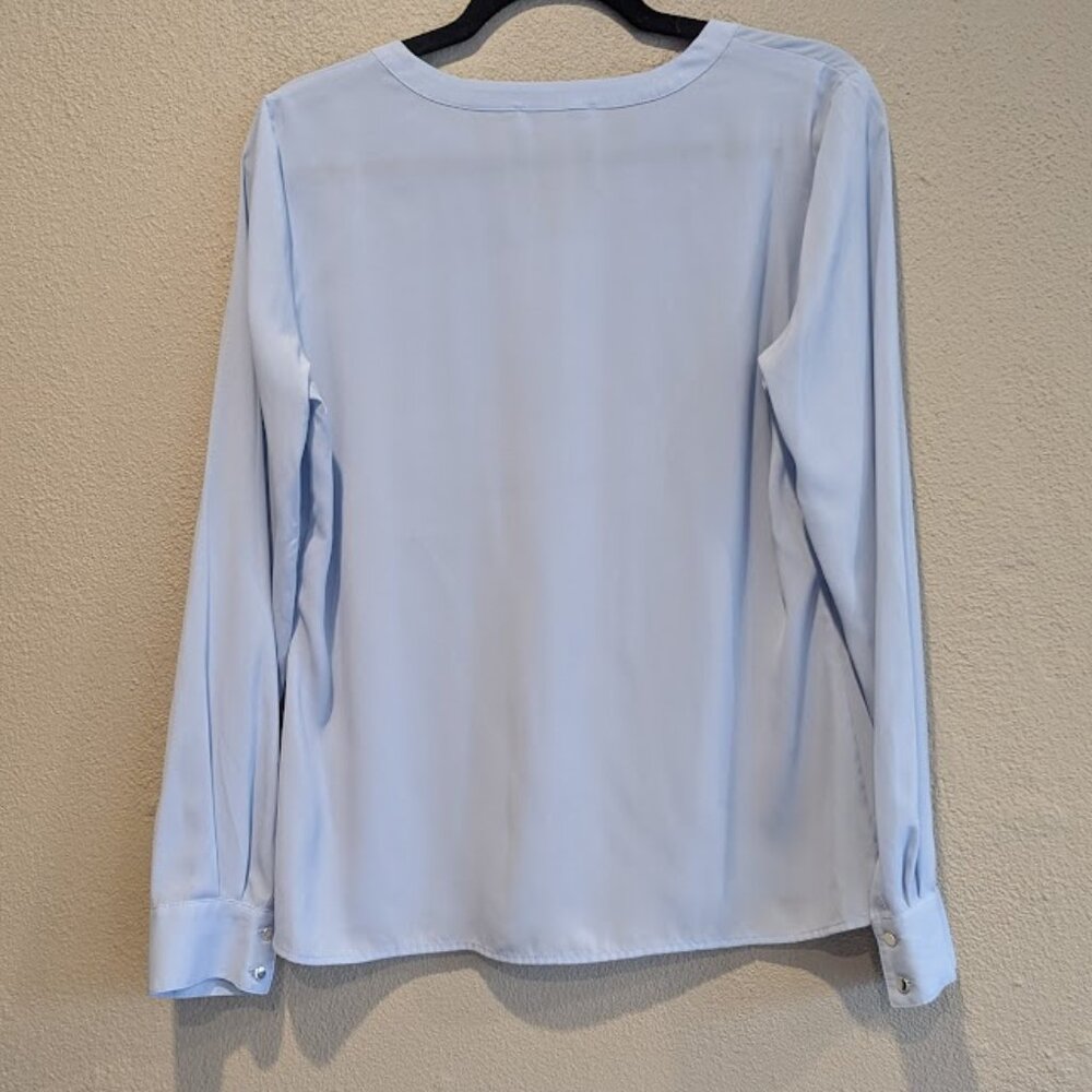 Calvin Klein Women's * Long Sleeve V-Neck Blouse * Size Small - Picture 3 of 7